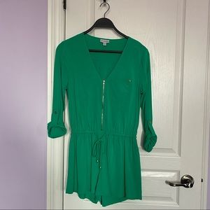 Vintage Green romper with gold accents from Guess